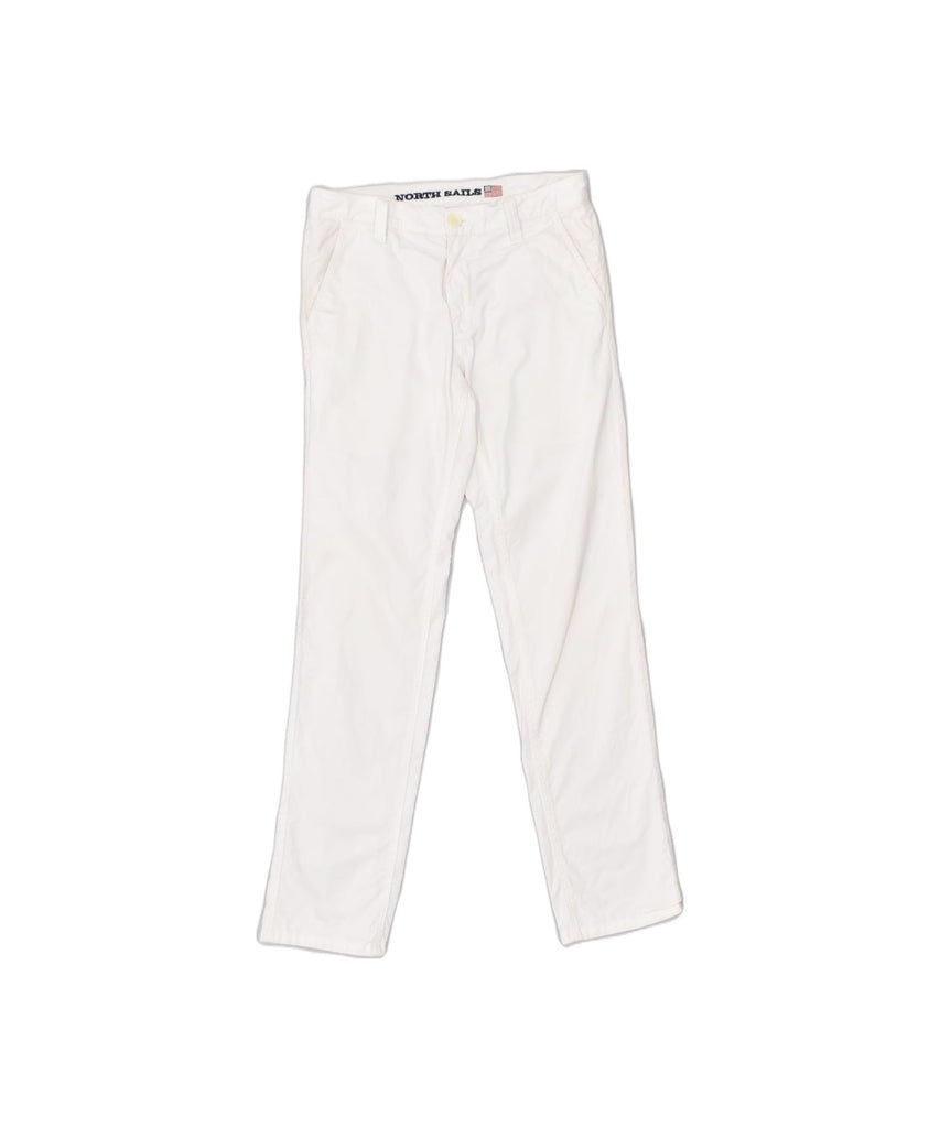 NORTH SAILS Womens Slim Chino Trousers IT 44 Medium W30 L31 Off White | Vintage | Thrift | Second-Hand | Used Clothing | Messina Hembry 