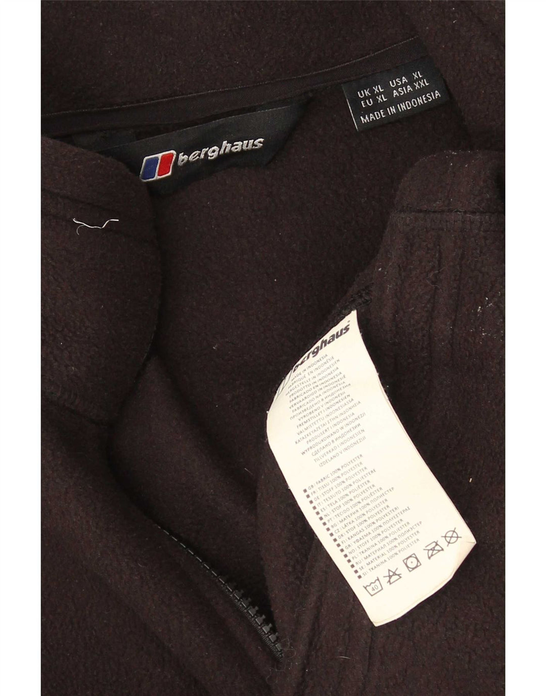 Berghaus Mens Fleece Jacket UK 42 XL Black Polyester