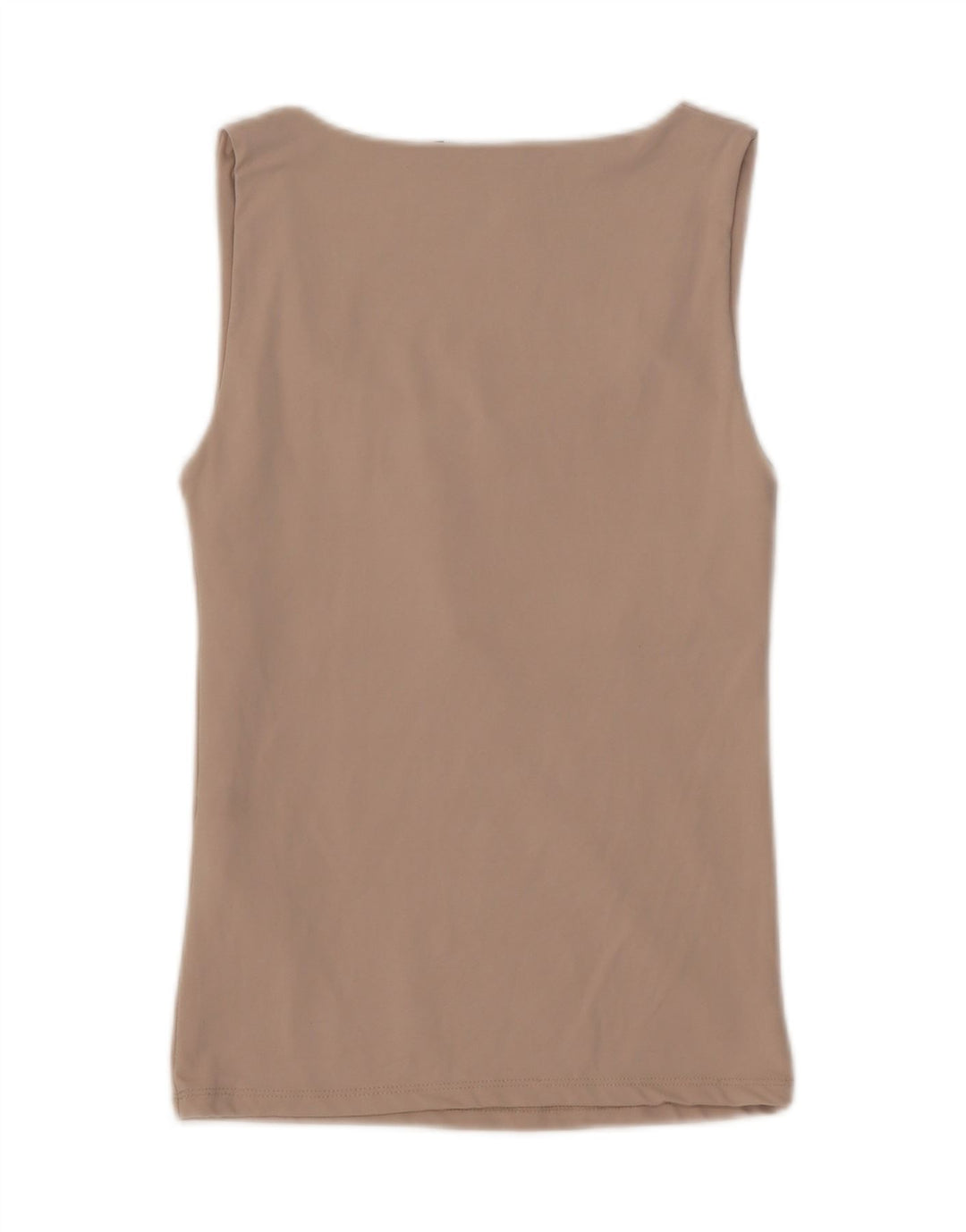 Zara Womens Vest Top UK 12 Medium Beige Polyamide