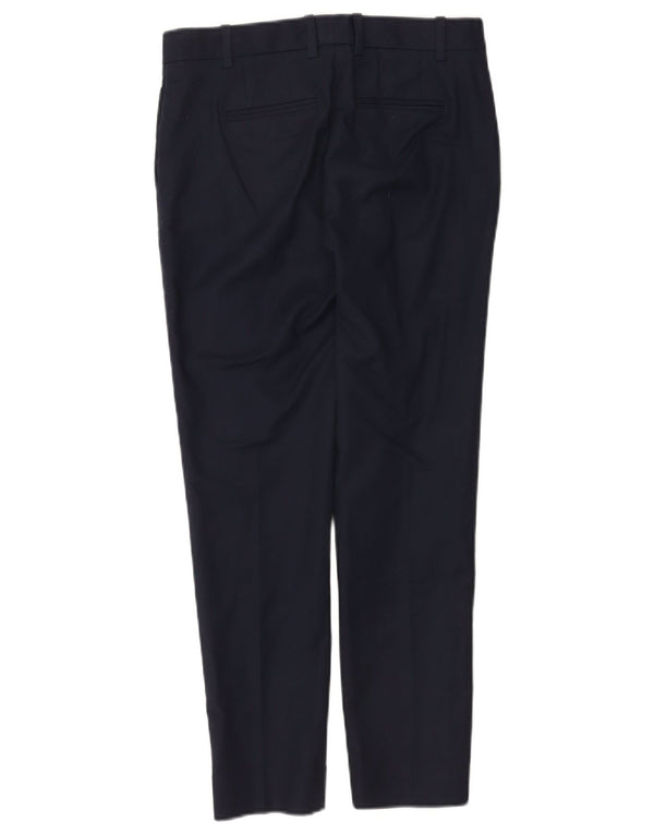 Gap Womens Slim Fit Cropped Trousers US 0 XS W28 L26 Navy Blue Cotton