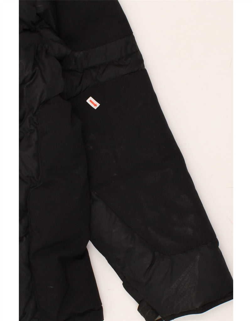 ROSSIGNOL Mens Hooded Padded Jacket UK 42 XL Black Polyamide | Vintage Rossignol | Thrift | Second-Hand Rossignol | Used Clothing | Messina Hembry 