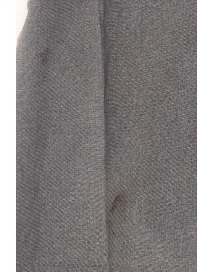 Farah Mens Straight Casual Trousers W34 L27 Grey Polyester