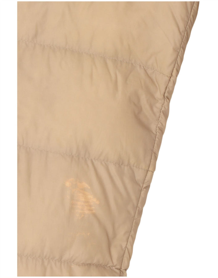 Calvin Klein Womens Padded Jacket UK 14 Medium Beige Nylon