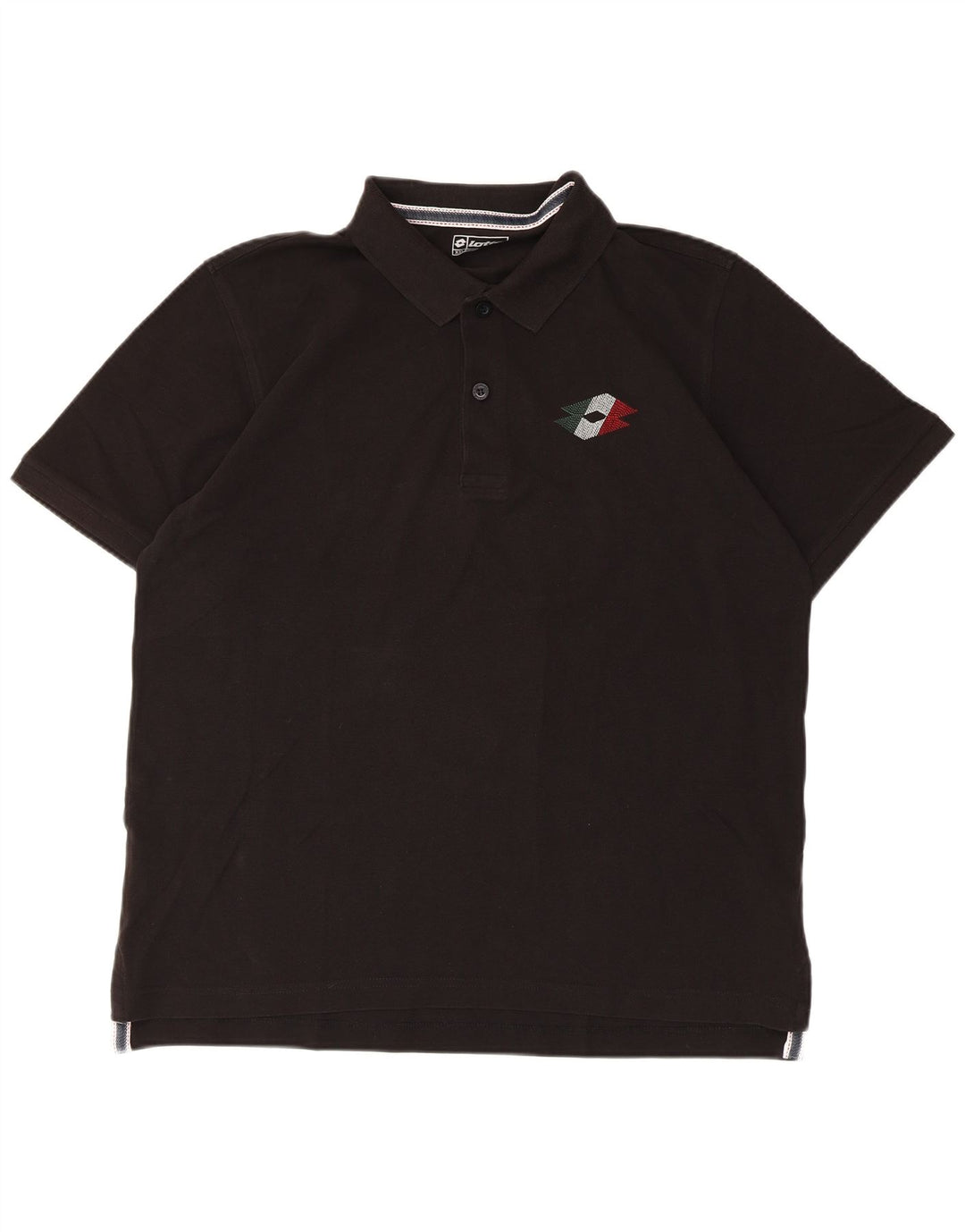 Lotto Mens Polo Shirt 2XL Black Cotton