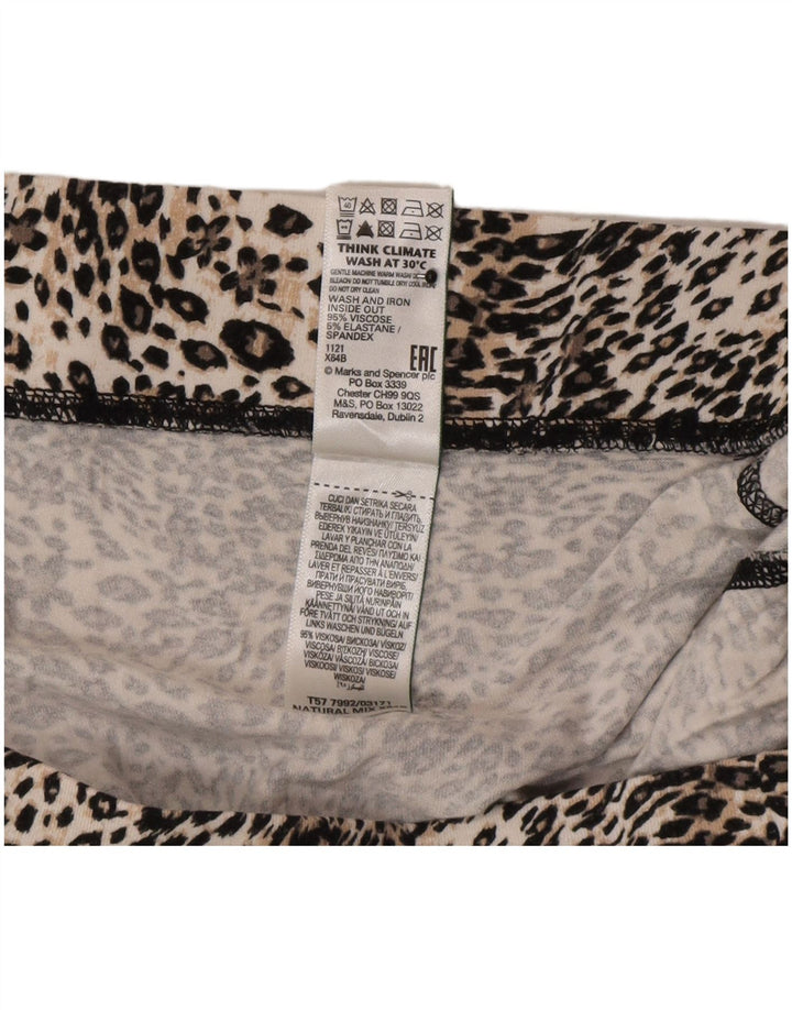 Marks & Spencer Womens Casual Trousers UK 16 Large W34 L26 Multicoloured