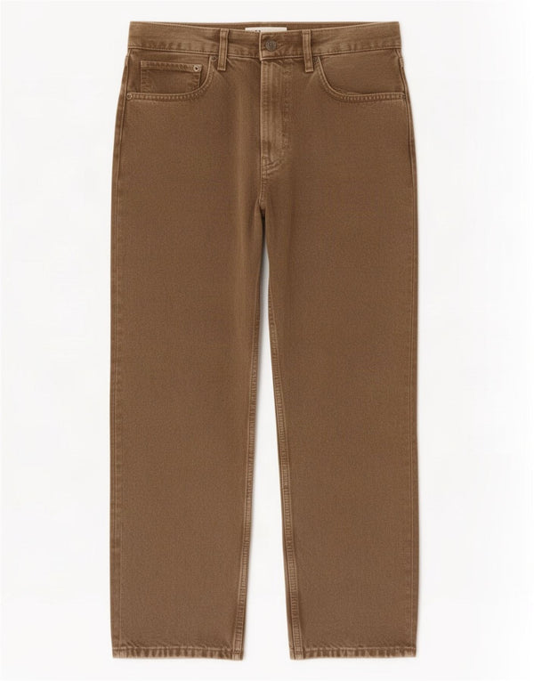 Zara Womens Straight Jeans EU 40 Medium W30 L26 Brown Cotton