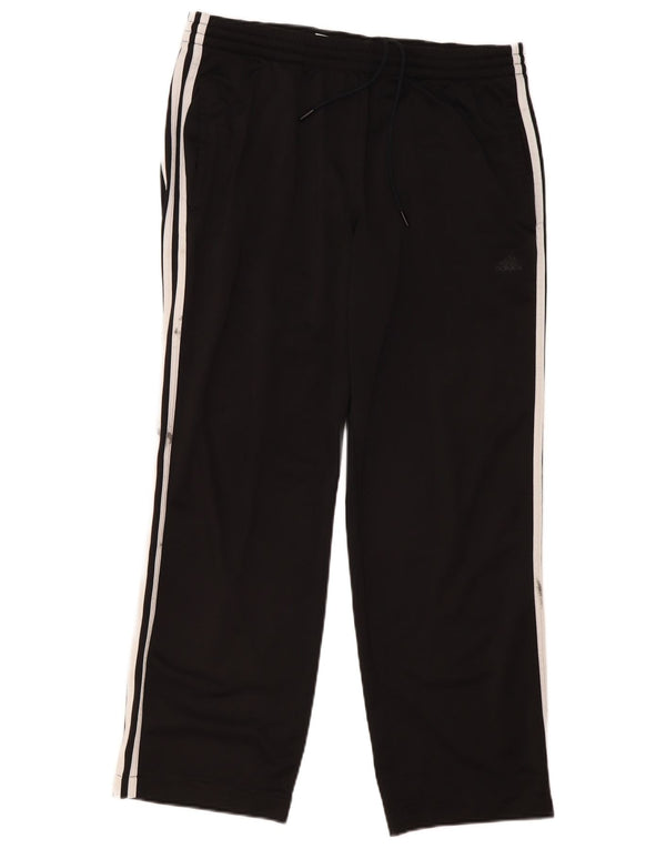 Adidas Mens Tracksuit Trousers Large Black Polyester