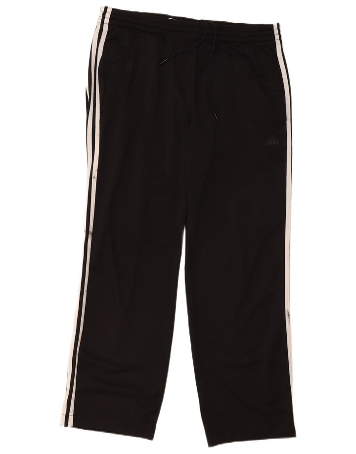 Adidas Mens Tracksuit Trousers Large Black Polyester