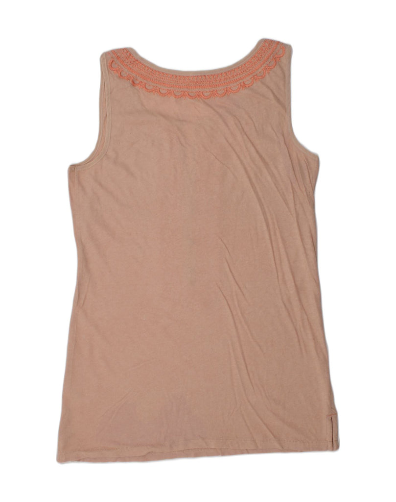 J. CREW Womens Vest Top UK 2 2XS Beige Cotton | Vintage J. Crew | Thrift | Second-Hand J. Crew | Used Clothing | Messina Hembry 