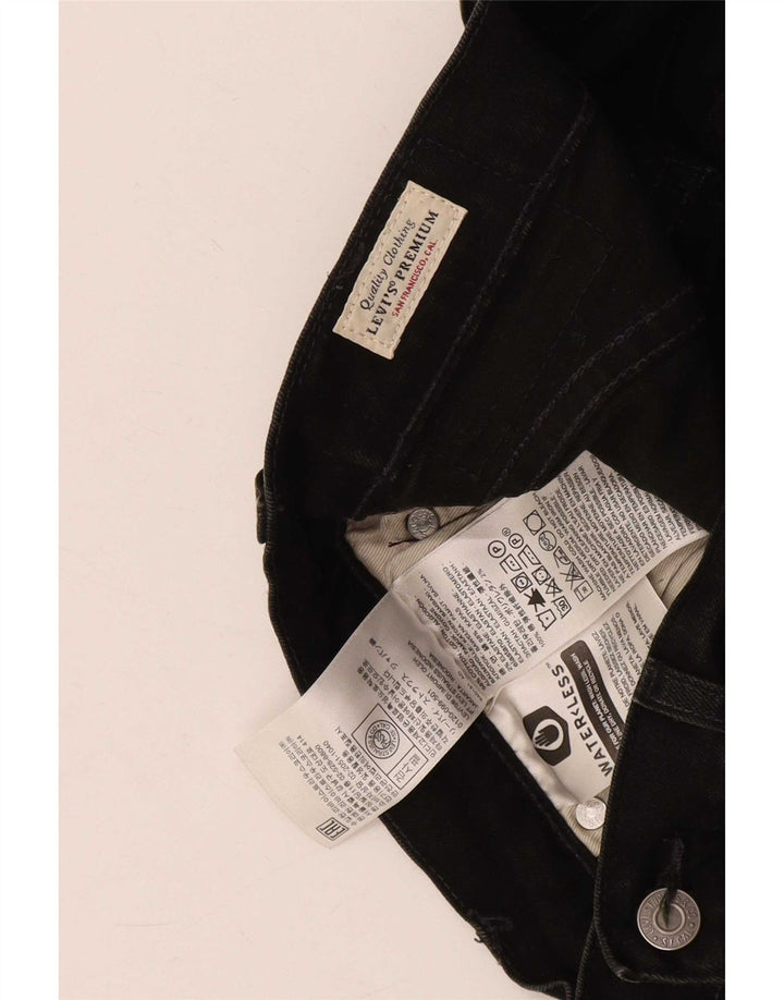 Levi's Womens Slim Jeans W30 L30 Black Cotton