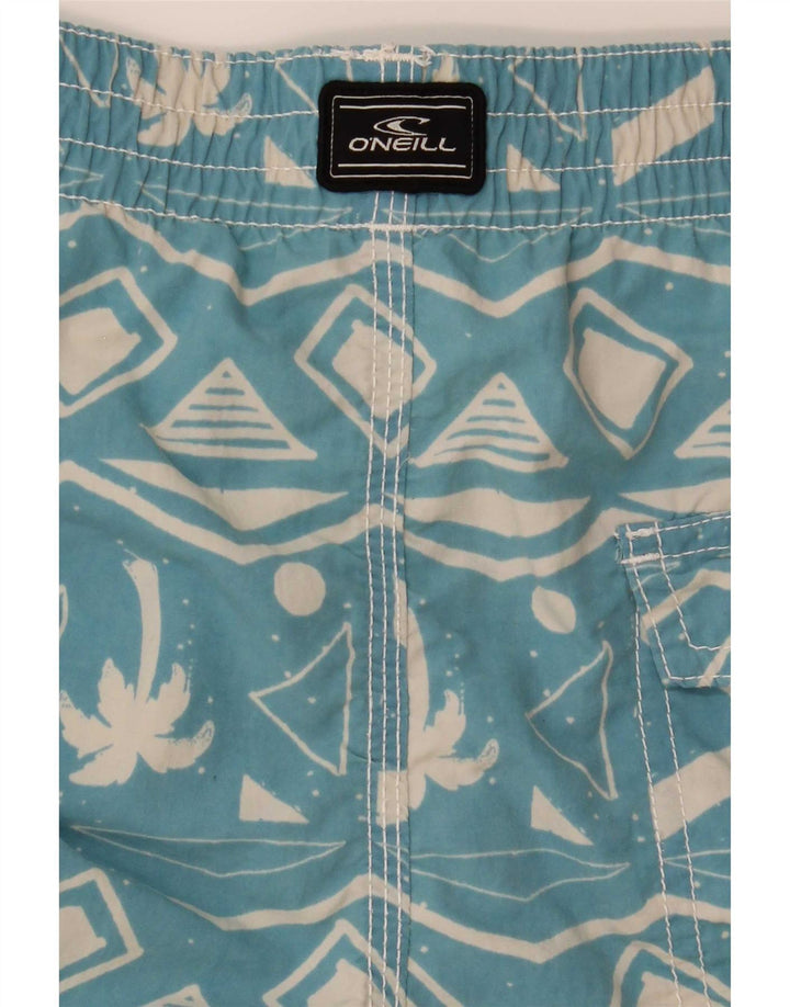 O'Neill Mens Swimming Shorts Medium  Blue Geometric