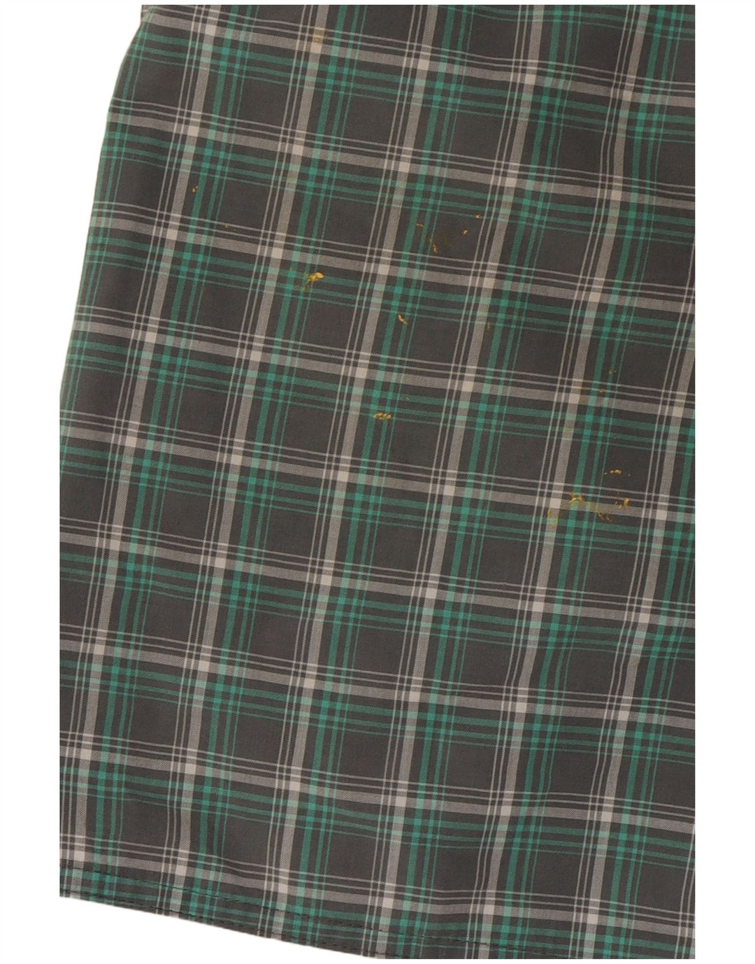 Adidas Mens Swimming Shorts Medium Green Check Polyester