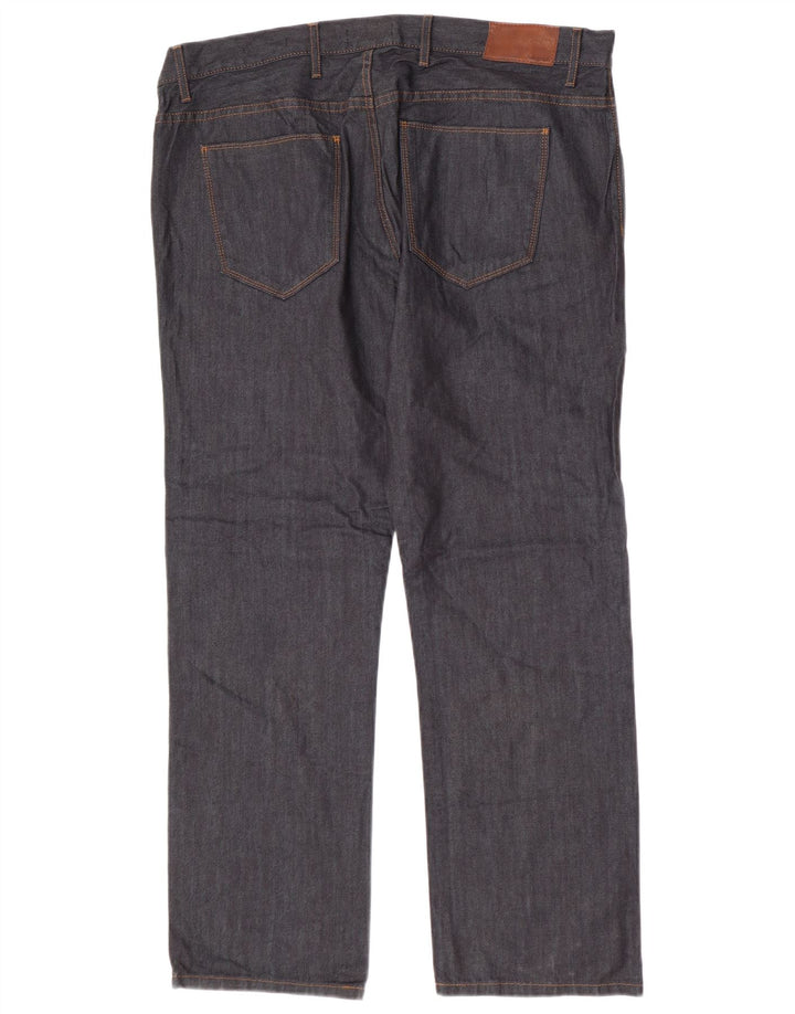 Marks & Spencer Mens Autograph Straight Jeans W40 L31 Navy Blue Cotton