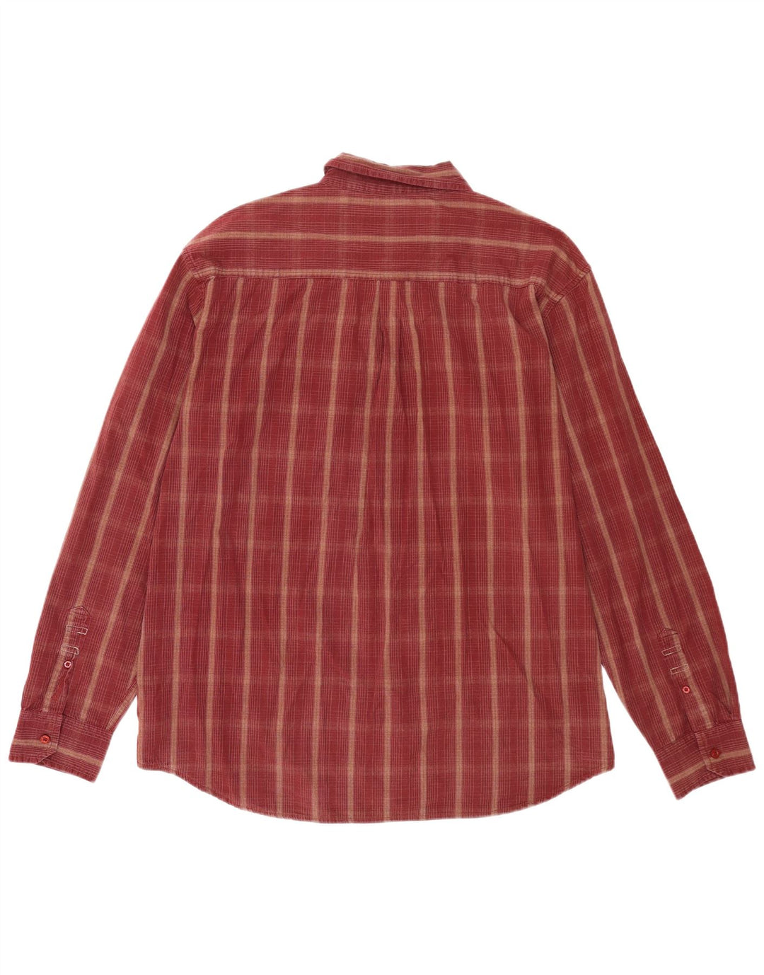 Wrangler Mens Shirt 2XL Maroon Check Cotton