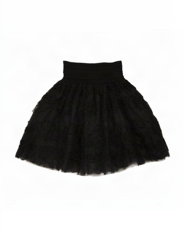 Blumarine Womens High Waist Tutu Skirt IT 40 Small W26 Black Paisley