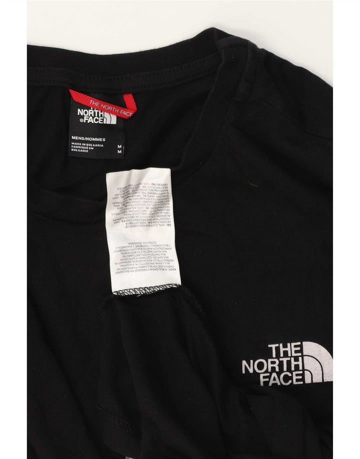 The North Face Mens T-Shirt Top Medium Black Cotton