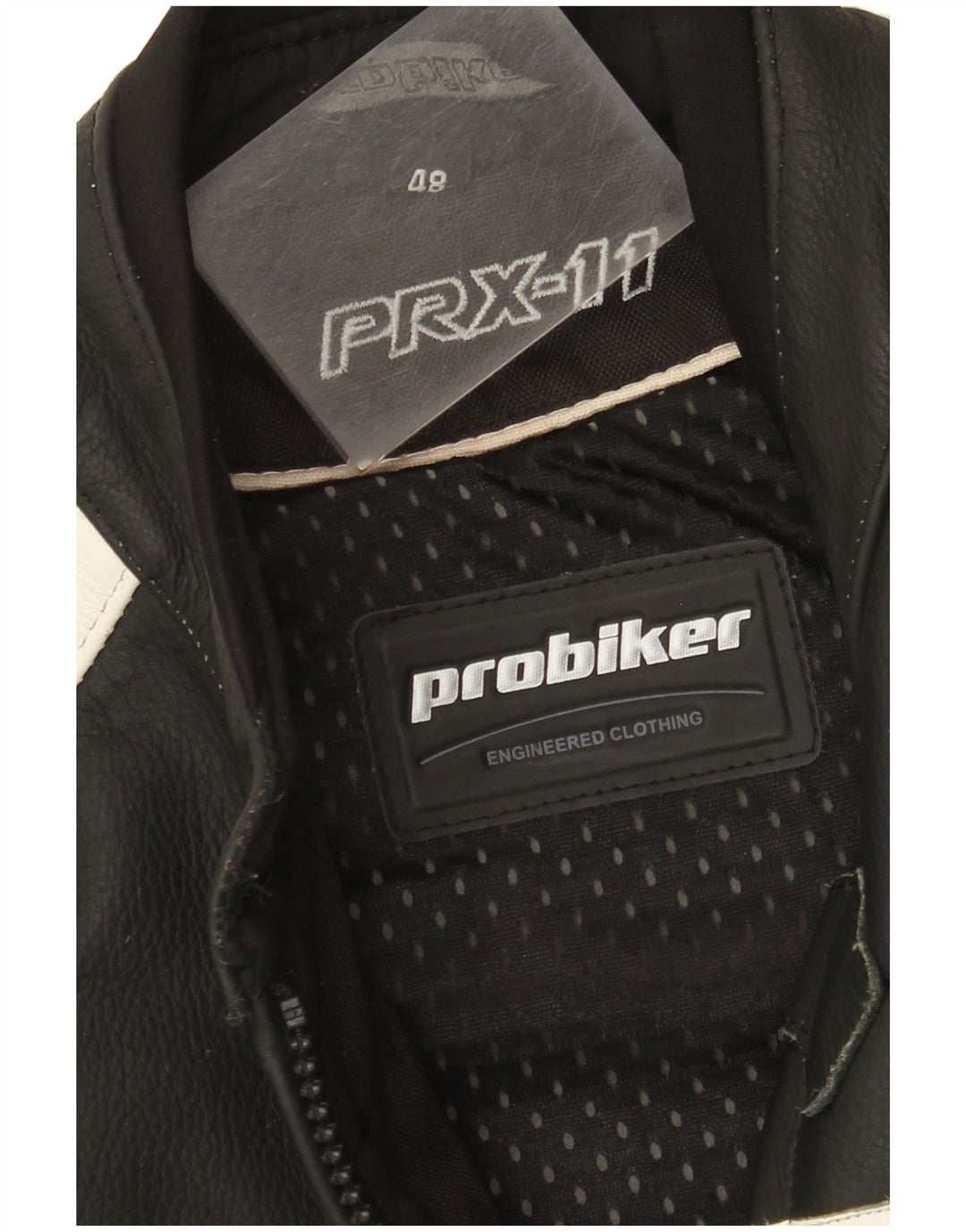Probiker Mens Graphic Racer Jacket IT 48 Medium Black Colourblock