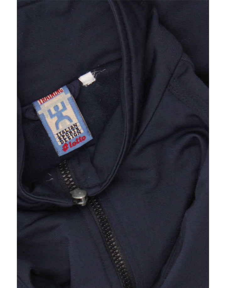 Lotto Mens Graphic Tracksuit Top Jacket Large Navy Blue