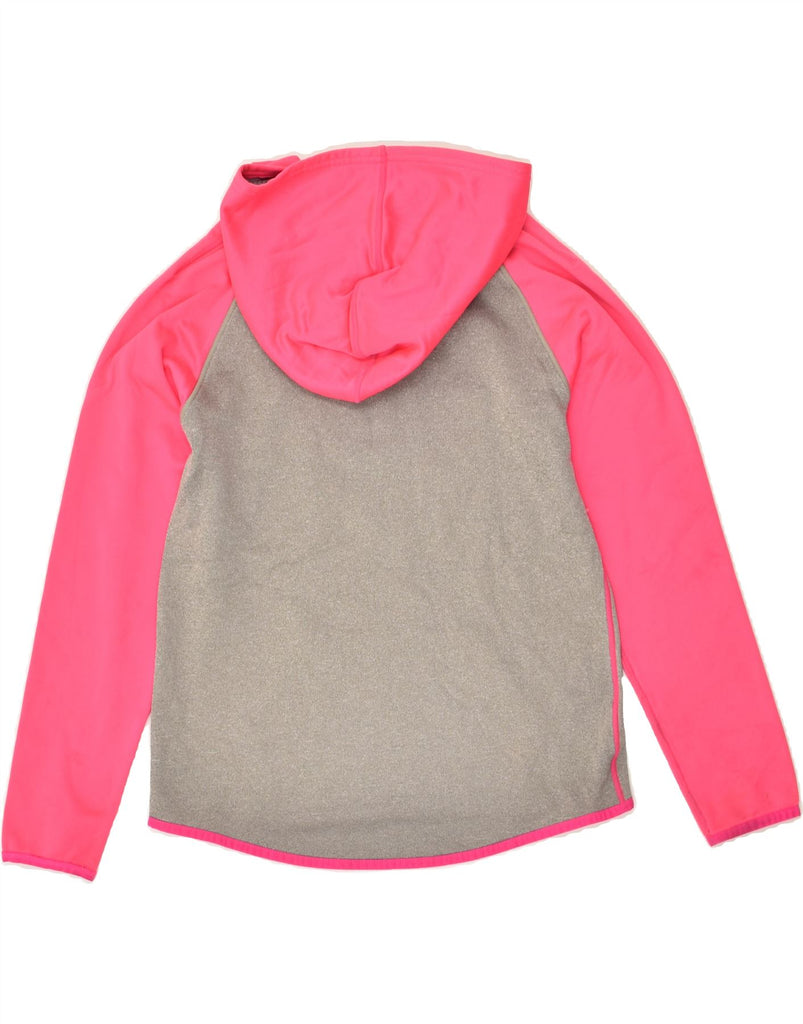 UNDER ARMOUR Girls Graphic Hoodie Jumper 12-13 Years Large Pink | Vintage Under Armour | Thrift | Second-Hand Under Armour | Used Clothing | Messina Hembry 