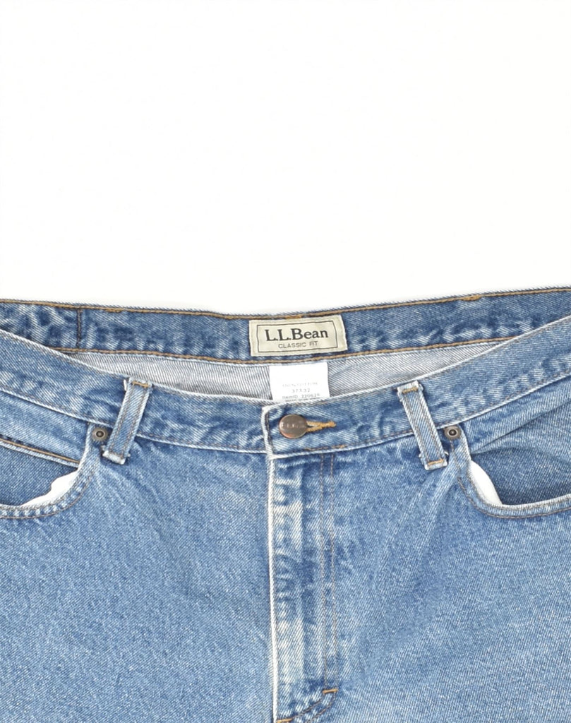 L.L.BEAN Mens Classic Fit Straight Jeans W37 L32 Blue Cotton | Vintage L.L.Bean | Thrift | Second-Hand L.L.Bean | Used Clothing | Messina Hembry 