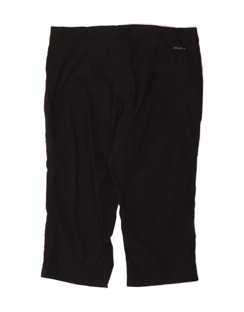 EDDIE BAUER Womens Capri Cargo Trousers US 16 2XL W34 L20 Black Nylon Vintage Eddie Bauer and Second-Hand Eddie Bauer from Messina Hembry 