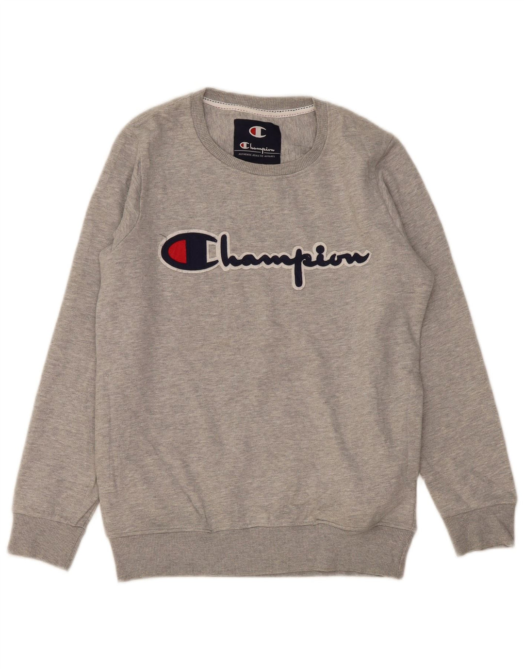 Champion Mens Graphic Sweatshirt Jumper Medium Grey