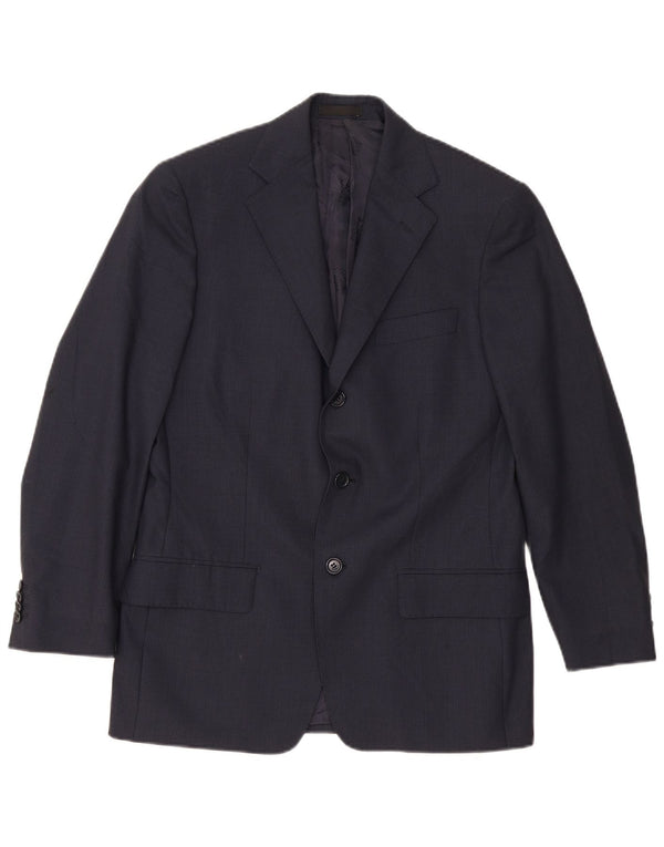 Boggi Mens 3 Button Blazer Jacket UK 36 Small Navy Blue