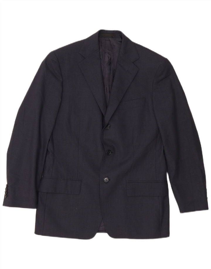 Boggi Mens 3 Button Blazer Jacket UK 36 Small Navy Blue