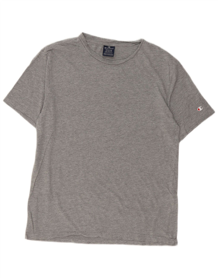 Adidas Mens T-Shirt Top Medium Grey Flecked Cotton