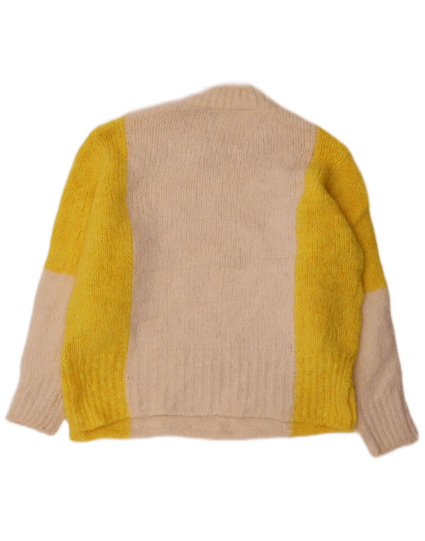 Marks & Spencer Womens Turtle Neck Jumper Sweater UK 10 Small Off White