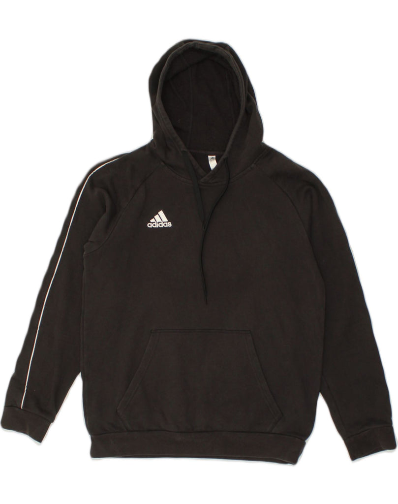 ADIDAS Mens Hoodie Jumper Medium Black Cotton | Vintage Adidas | Thrift | Second-Hand Adidas | Used Clothing | Messina Hembry 