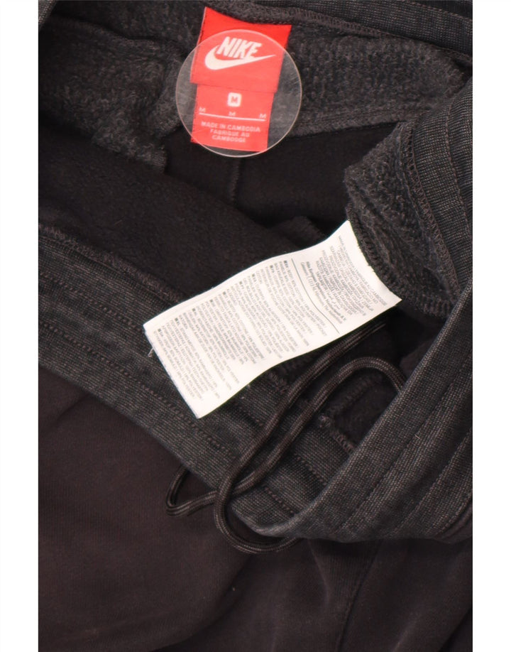 Nike Mens Tracksuit Trousers Joggers Medium Black Colourblock Cotton
