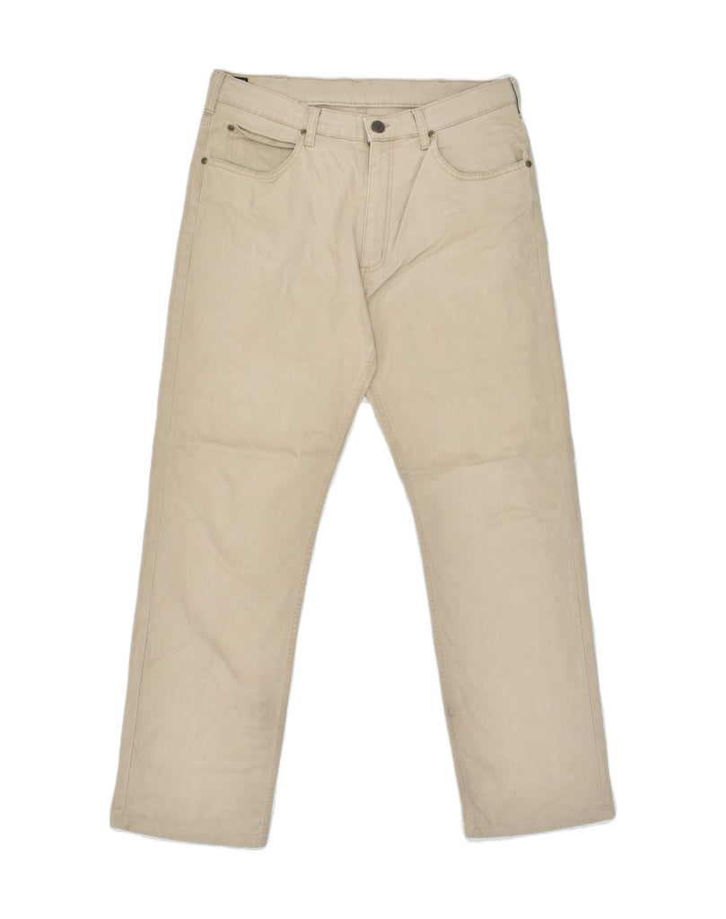 LEE Mens Straight Casual Trousers W34 L30 Beige Cotton | Vintage | Thrift | Second-Hand | Used Clothing | Messina Hembry 