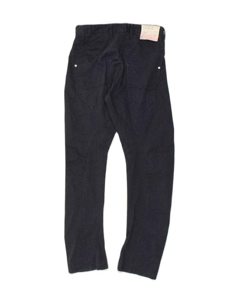 JACK & JONES Mens Anti Fit Banana Casual Trousers W31 L33  Navy Blue | Vintage Jack & Jones | Thrift | Second-Hand Jack & Jones | Used Clothing | Messina Hembry 