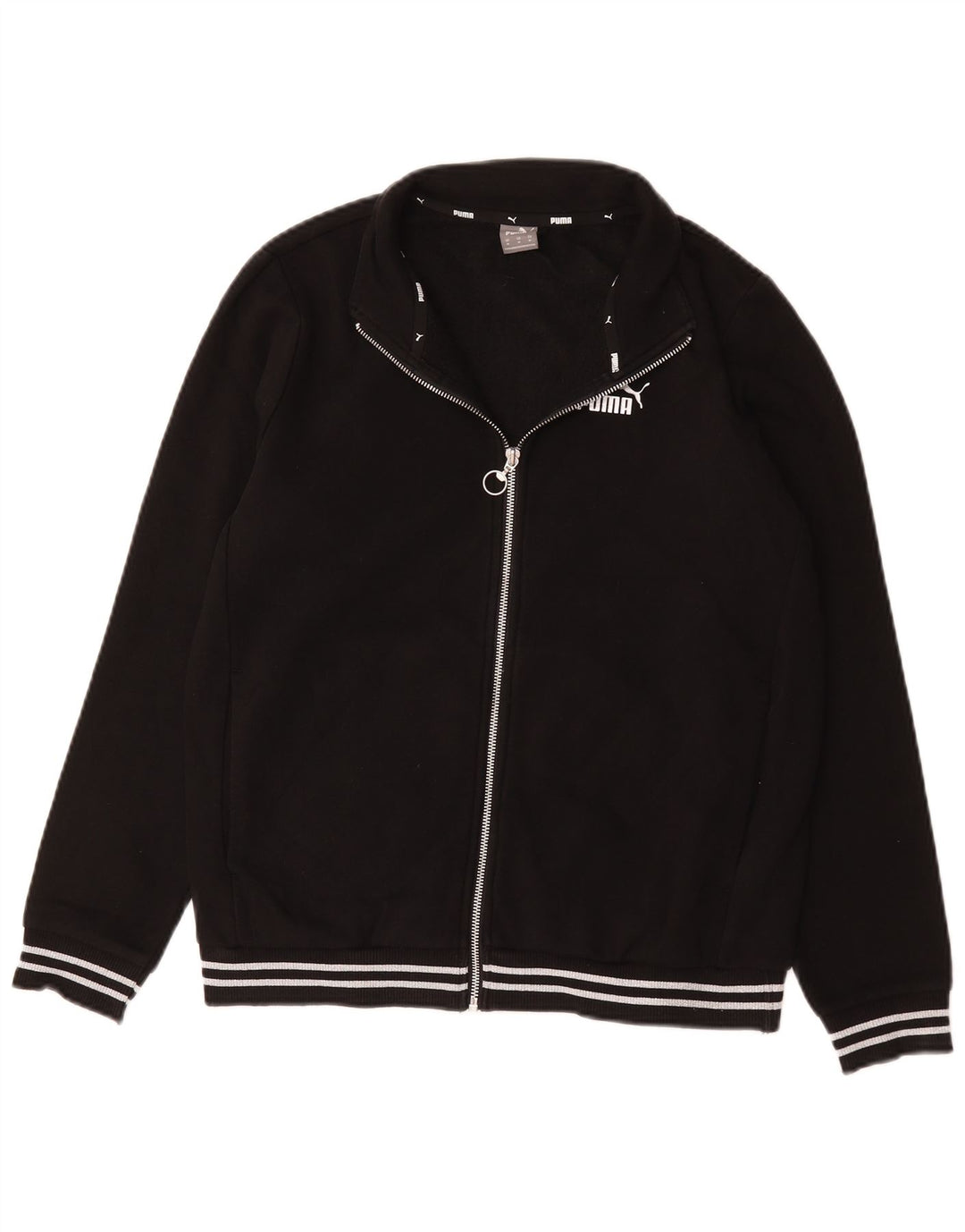 Puma Mens Tracksuit Top Jacket Medium Black Cotton