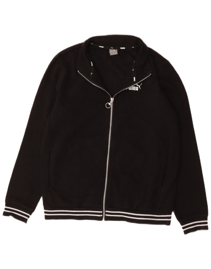 Puma Mens Tracksuit Top Jacket Medium Black Cotton