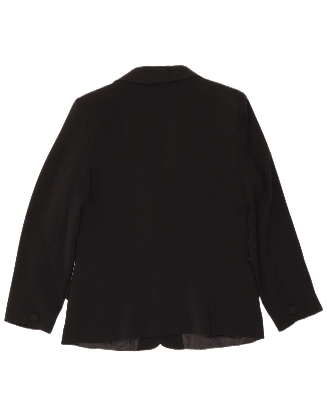 Luisa Spagnoli Womens 2 Button Blazer Jacket IT 46 Large Black Polyester