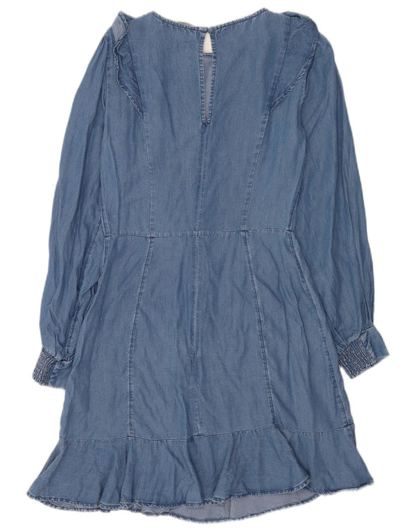 Oasis Womens Denim Dress UK 8 Small Blue Lyocell