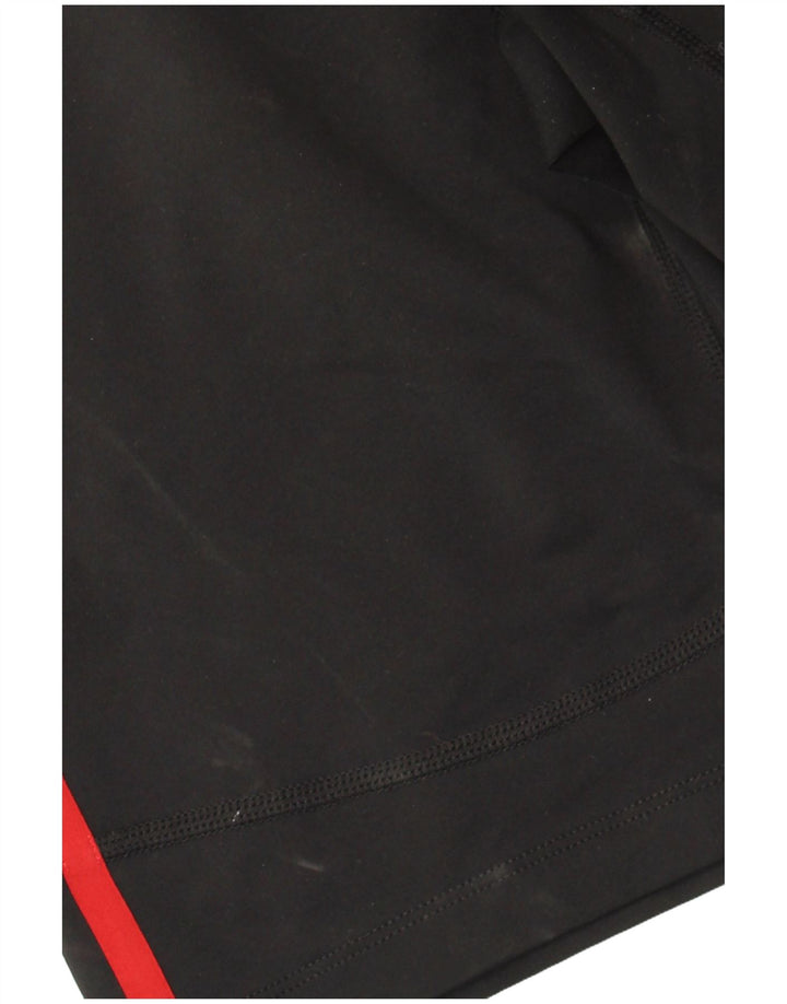Nike Womens Dri Fit Sport Shorts UK 12 Medium Black Colourblock Polyester