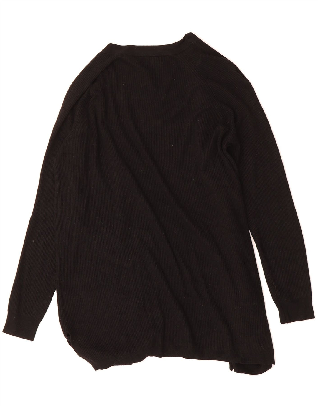 MARKS & SPENCER Womens Oversized Open Cardigan Sweater UK 10 Small Black Vintage Marks & Spencer and Second-Hand Marks & Spencer from Messina Hembry 