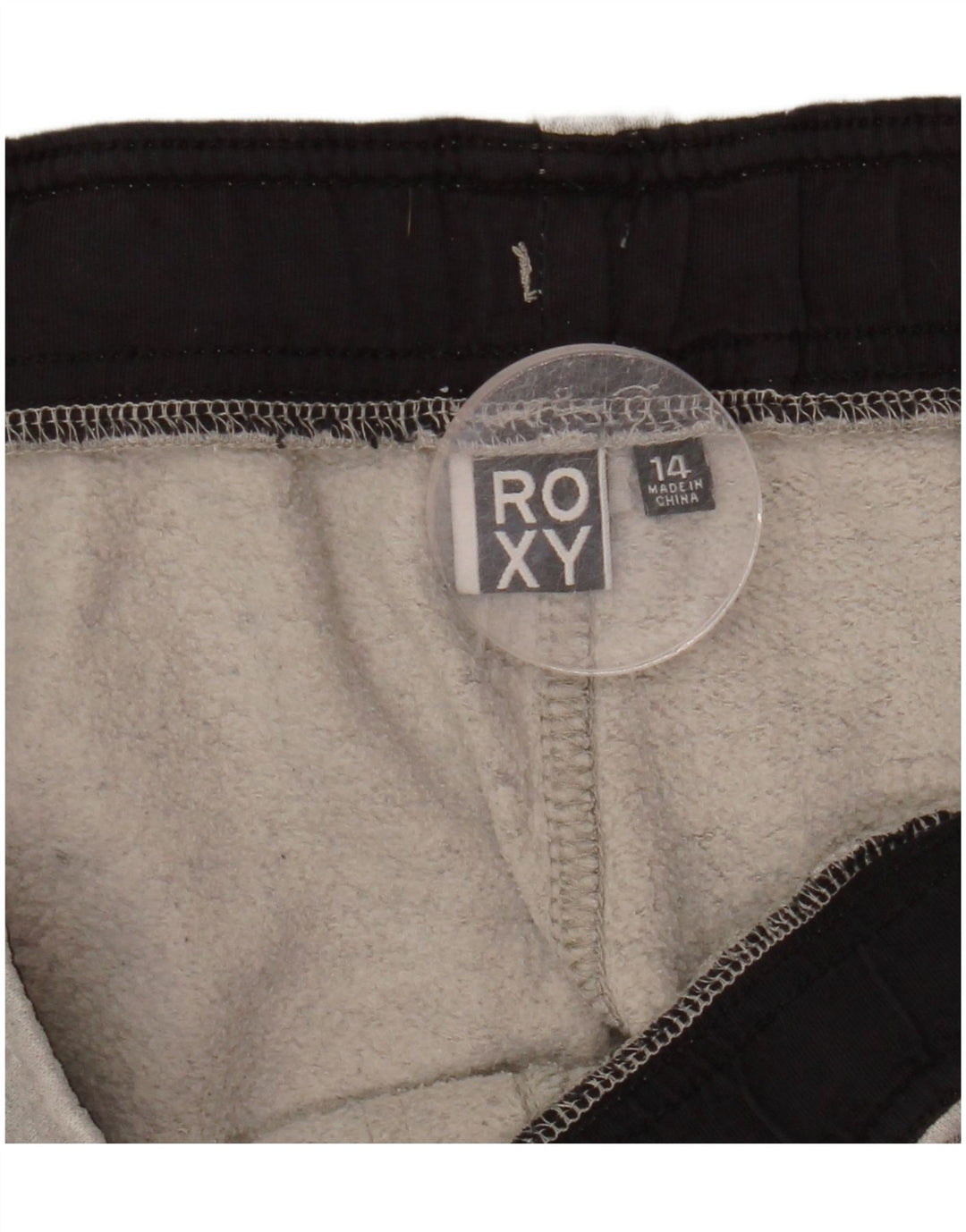 ROXY Womens Graphic Tracksuit Trousers UK 14 Large  Grey