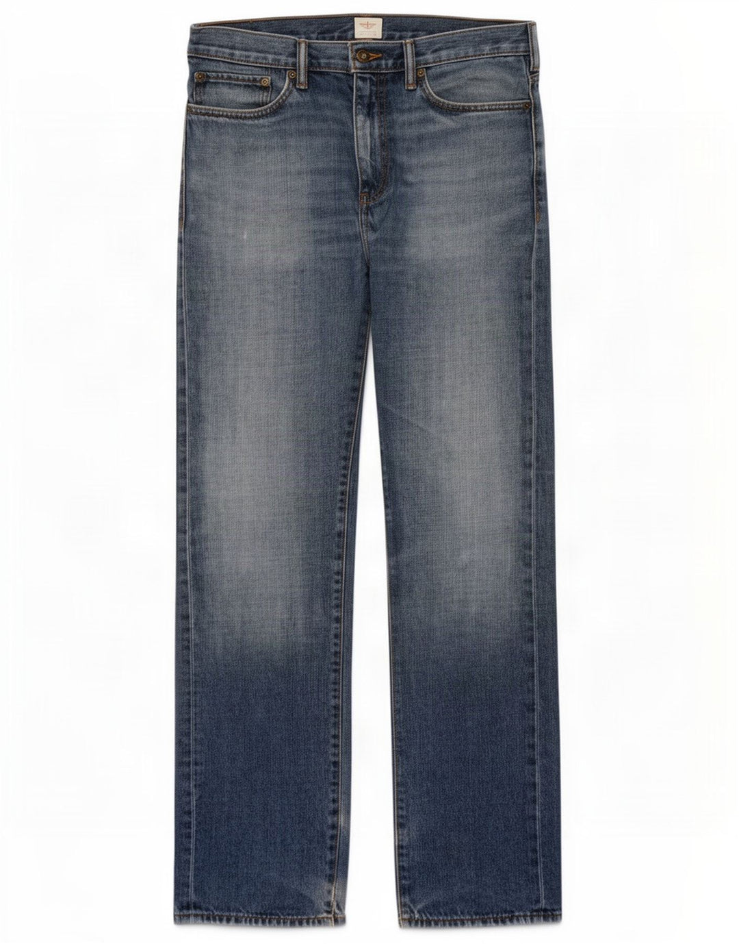 Dockers Mens Straight Jeans W34 L34 Blue Cotton
