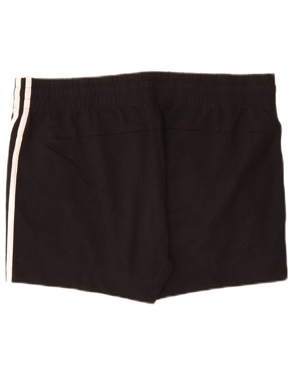 Adidas Womens Sport Shorts UK 16/18 Large  Black Cotton