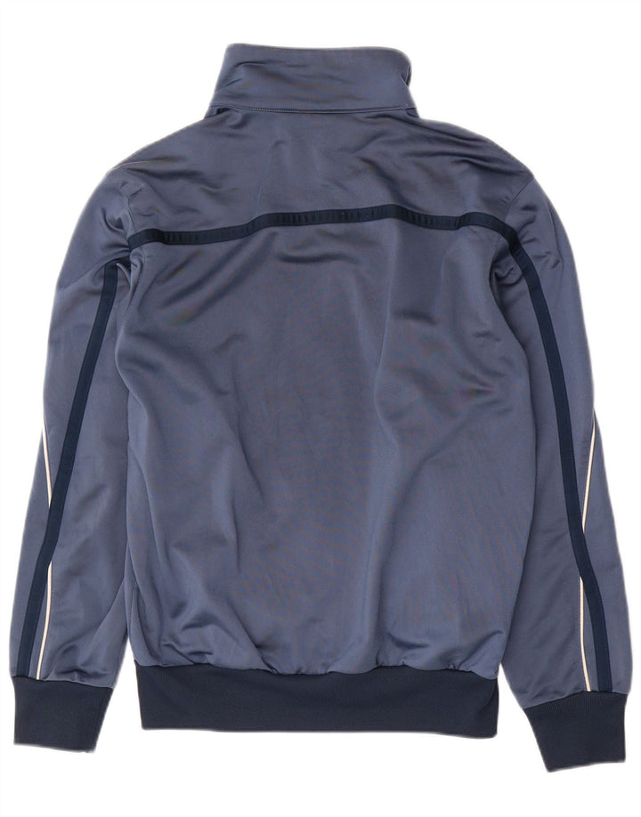 Diadora Mens Tracksuit Top Jacket UK 36 Small Blue Colourblock Polyester