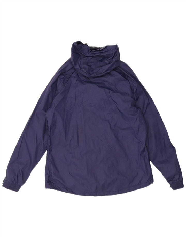 Mountain Warehouse Womens Hooded Rain Jacket UK 16 Large  Navy Blue Nylon