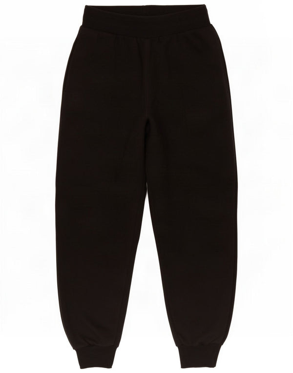 Zara Womens Tracksuit Trousers Joggers UK 12 Medium Black Cotton