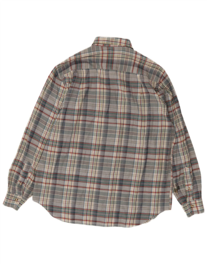 Henry Cottons Mens Flannel Shirt Size 41 16 Large Multicoloured Check