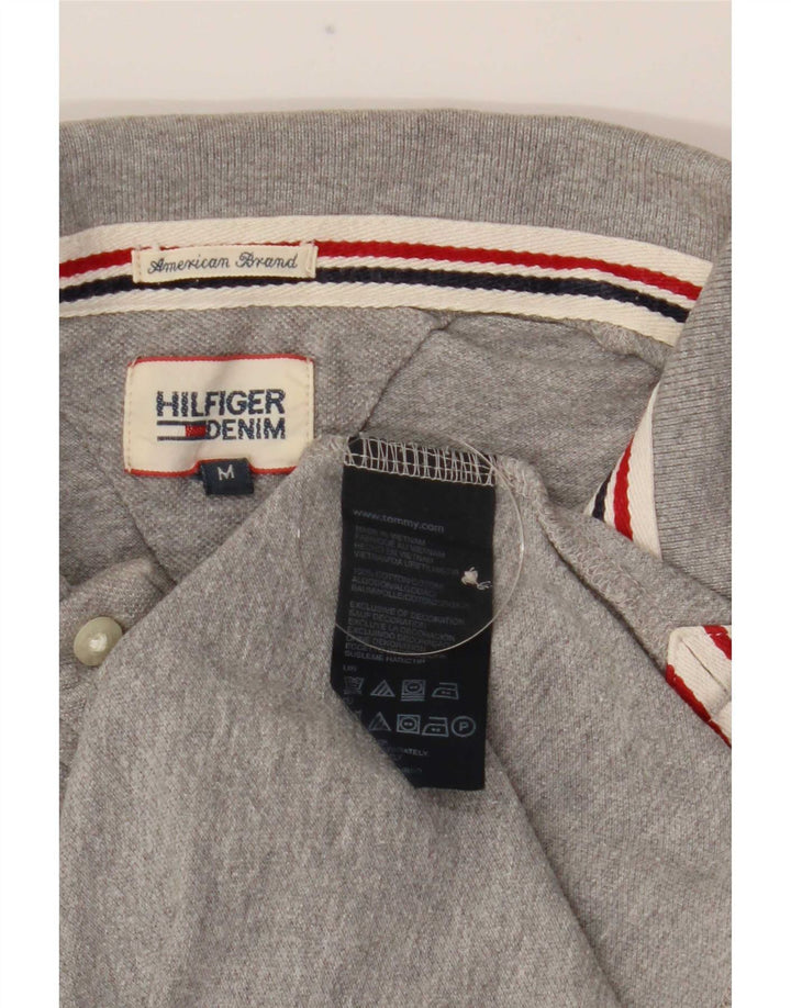 Tommy Hilfiger Mens Polo Shirt Medium Grey Cotton
