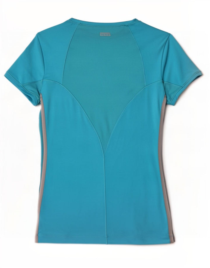 Adidas Womens Climacool T-Shirt Top UK 10 Small Blue Polyester