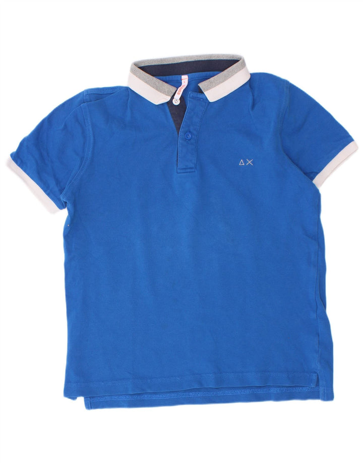 Sun68 Boys Rugby Polo Shirt 5-6 Years Blue Cotton